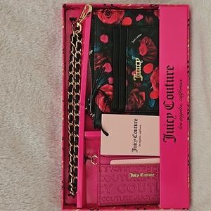 Juicy Couture Wristlet and Wallet Set